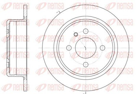 Диск гальмівний REMSA 6197.00