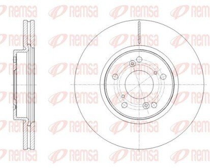 Диск гальмівний REMSA 62108.10