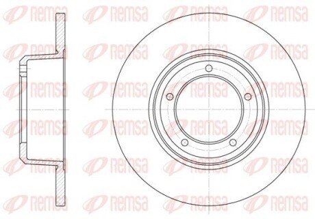 LANDROVER диск гальмівний передн. Defender,Discovery,Range Rover 86- REMSA 6341.00