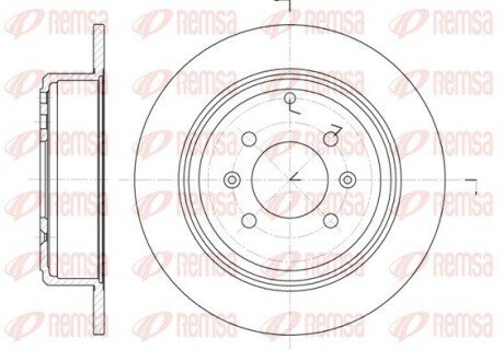 Диск гальмівний REMSA 6498.00