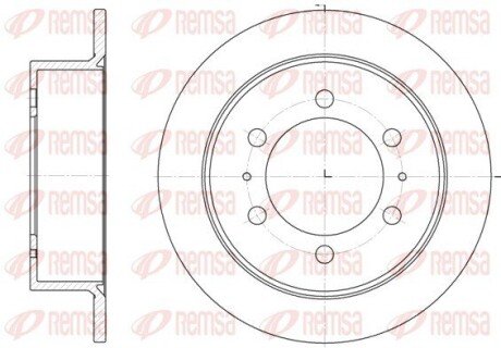 Диск гальмівний REMSA 6784.00