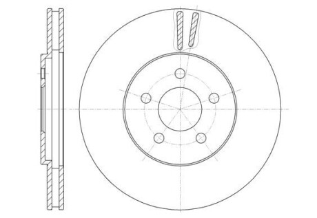 CHRYSLER Гальм. диск передн. SEBRING (JR) 2.4 01-07, STRATUS (JA) 2.5 LX V6 95-01 REMSA 6946.10