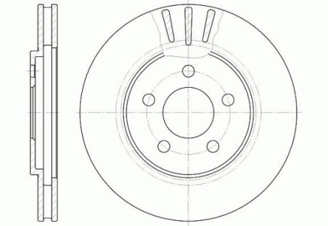 CHRYSLER диск гальмівний STRATUS (JA) 2.0 LE 95-01 REMSA 6947.10