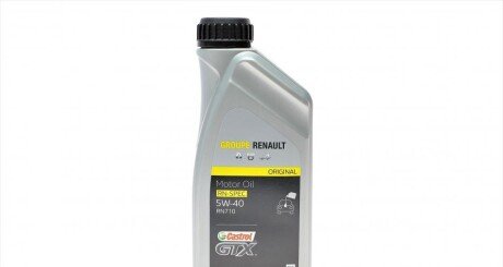 Олива моторна Castrol GTX RN 0710 5W-40, 1л. RENAULT 7711658110 (фото 1)