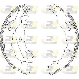 Гальмiвнi колодки к-кт. ROADHOUSE 415200