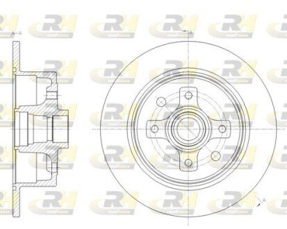 Фото гальмівний диск ROADHOUSE 6217.00 Гальмівний диск ROADHOUSE 6217.00