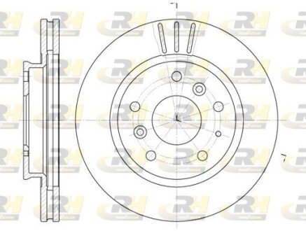 Гальмівний диск ROADHOUSE 6237.10