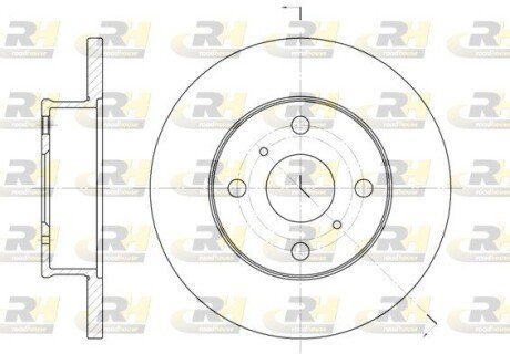 Фото гальмівний диск ROADHOUSE 6401.00 Гальмівний диск ROADHOUSE 6401.00