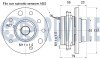 OPEL підшипник передній маточини (5отв.) з датчиком ABS Astra H 04-. RUVILLE 221148 (фото 2)