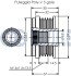 OPEL Шків генератора ASTRA J GTC 1.4 11-15, CORSA D 1.4 09-14 RUVILLE 542588 (фото 2)