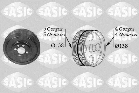 Шків колінчастого вала SASIC 2156001
