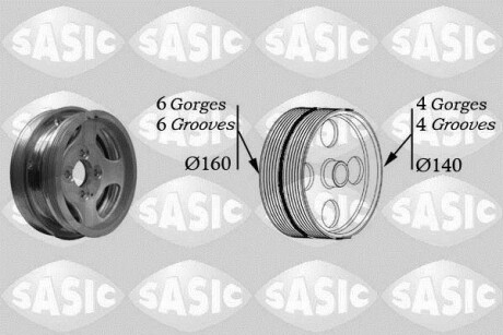 Шків колінчастого вала SASIC 2156037