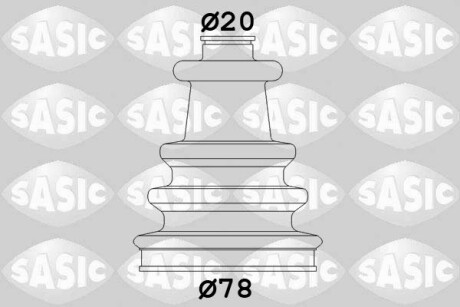 Комплект пильовиків гумових SASIC 2933743