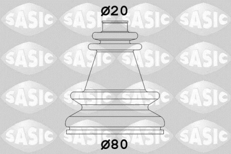 Комплект пильовиків гумових SASIC 4003406
