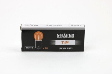 Лампа розжарення 12V 4W T4W BA9S SHAFER SL2010