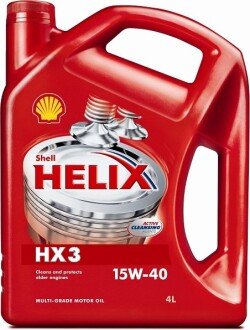 4л Helix HX3 15W-40 масло мінер. (SL/CF) SHELL 550039926