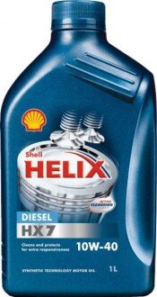 1л Helix HX7 Diesel 10W-40 масло напівсинт. API CF ACEA A3/B3, A3/B4 MB 229.3 VW505.00 Renault RN0710 SHELL 550040427