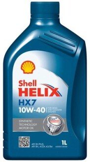 Олива моторна Helix HX7 SAE 10W-40 (Каністра 1л) SHELL 550053736