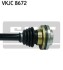 Приводний вал BMW/3 series "1,6-2,0 "05-13" SKF ="VKJC8672" (фото 3)