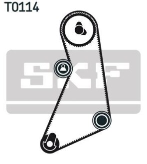 Комплект ГРМ (ремінь + ролик) SKF VKMA01021