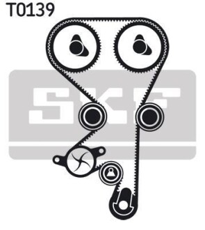 Комплект ГРМ (ремінь + ролик) SKF VKMA05142