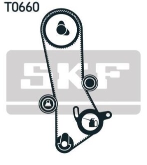 Комплект ГРМ (ремінь + ролик) SKF VKMA91715
