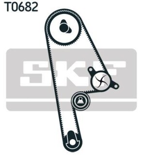 Комплект ГРМ (ремінь + ролик) SKF VKMA93616