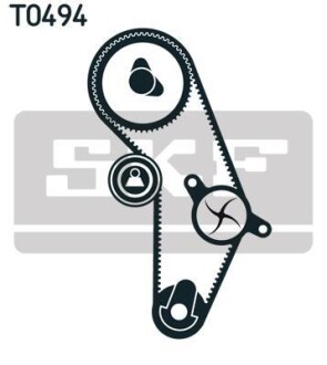 Комплект ГРМ (ремінь + ролик) SKF VKMA95626