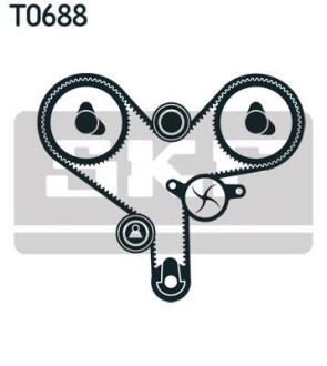 Комплект ГРМ (ремінь + ролик) SKF VKMA95628