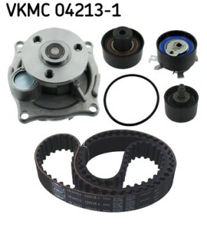 Комплект ГРМ, пас+ролик+помпа SKF VKMC042131