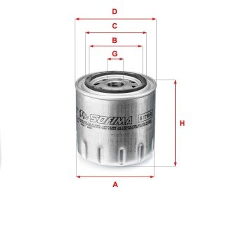 Фільтр масляний NISSAN "1,7-2,0 "87-93 - знято з виробництва SOFIMA S1710R