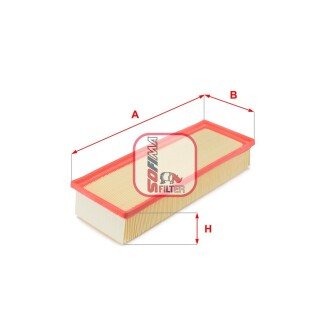Фільтр повітряний AUDI "2,0 "11-17 SOFIMA S3365A