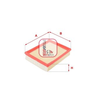 Фільтр повітряний PEUGEOT/CITROEN "1,4-1,6 "00>> SOFIMA S3720A (фото 1)