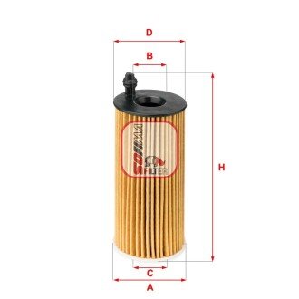 Фільтр масляний BMW 3 (E90-E93/F30/F80)/4 (F32)/5 (F10/F18)/7 (F01-F04)/X5 (F15/F85) 10- (N47/N57) SOFIMA S5142PE