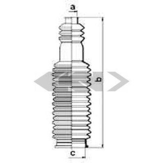 Пильник рульової рейки SPIDAN 83838