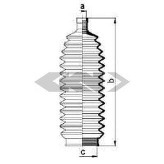 Пильник рульової рейки SPIDAN 83859