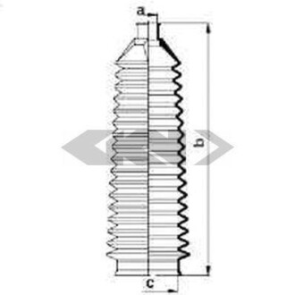Пильник рульової рейки SPIDAN 83875