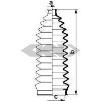 Пильник рульової рейки SPIDAN 83909