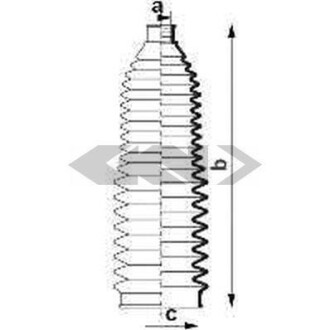 Пильник рульової рейки SPIDAN 83921