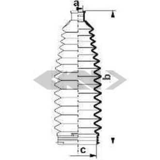 Пильник рульової рейки SPIDAN 83989