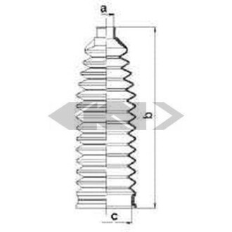 Пильник рульової рейки SPIDAN 83990