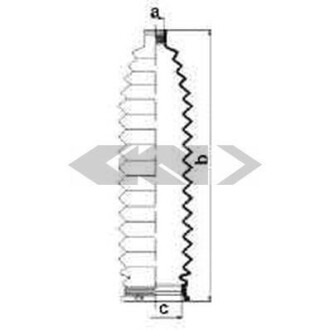 Пильник рульової рейки SPIDAN 83999