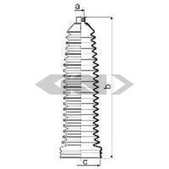 Пильник рульової рейки SPIDAN 84016