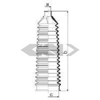 Пильник рульової рейки SPIDAN 84018