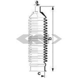 Пильник рульової рейки SPIDAN 84029