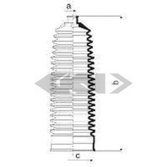 Пильник рульової рейки SPIDAN 84040