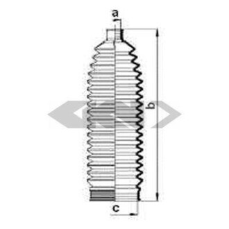 Пильник рульової рейки SPIDAN 84059