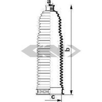 Пильник рульової рейки SPIDAN 84085
