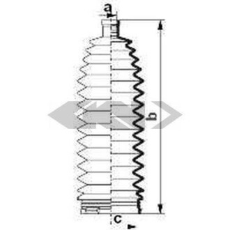 Пильник рульової рейки SPIDAN 84094