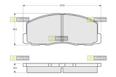 Гальмівні колодки дискові STARLINE BD S119